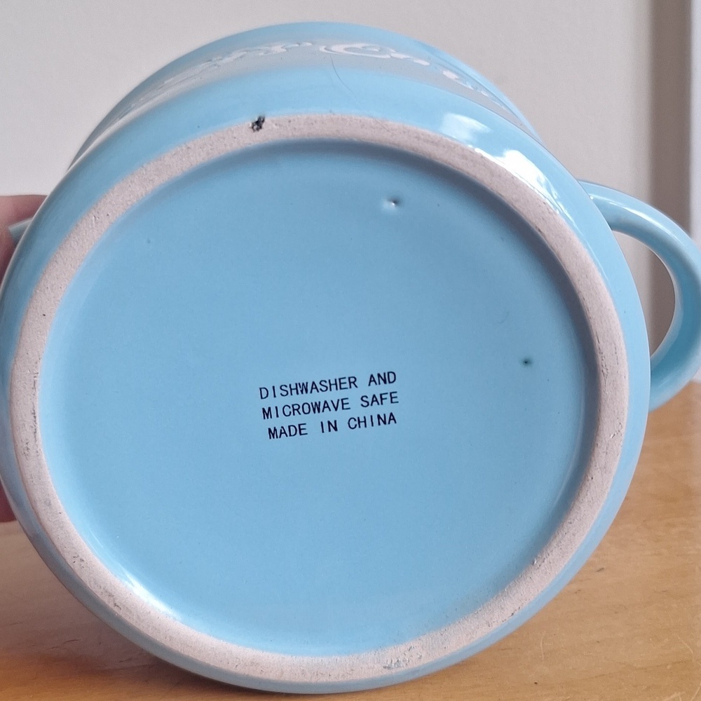 🎁Blue Ceramic Soup Bowl with Handles Free With $40 Purchase - Picture 4 of 6